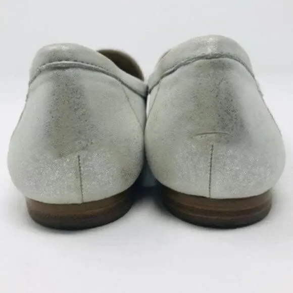 Talbots womans metallic silver suede slip on slipper 6M BoxB - Picture 5 of 7